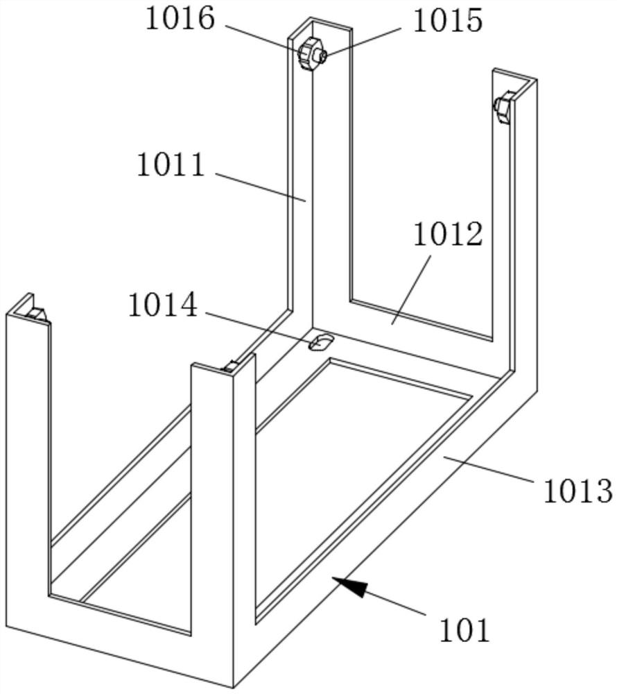 Leveling device for linear drainage ditch of bridge