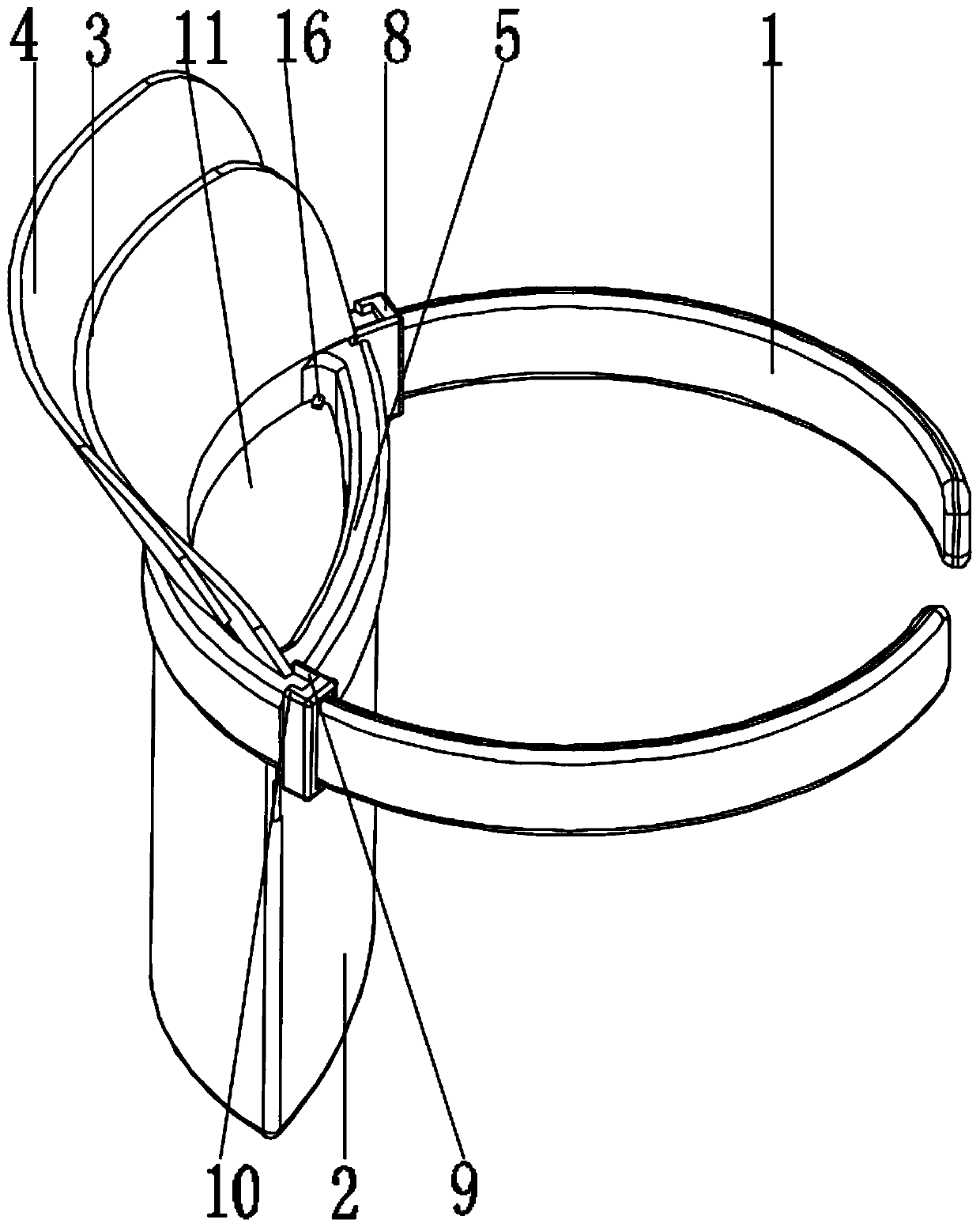 Portable special vomiting device for infectious diseases