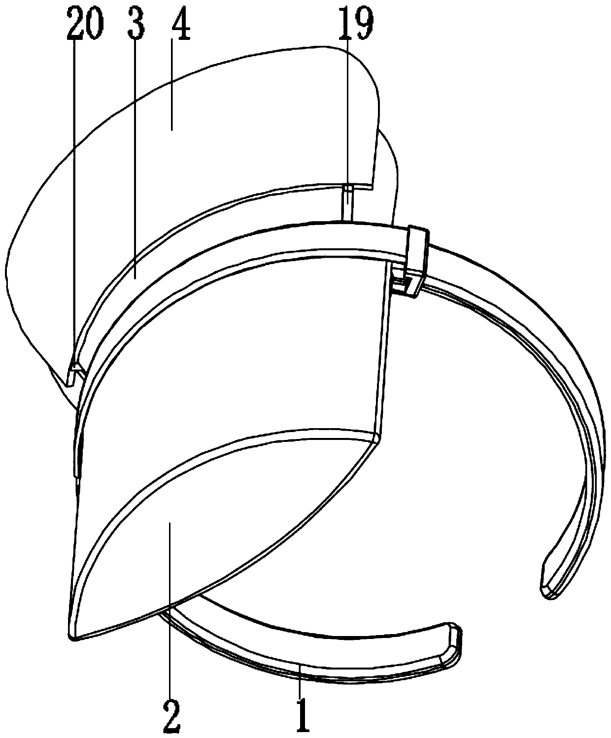 Portable special vomiting device for infectious diseases