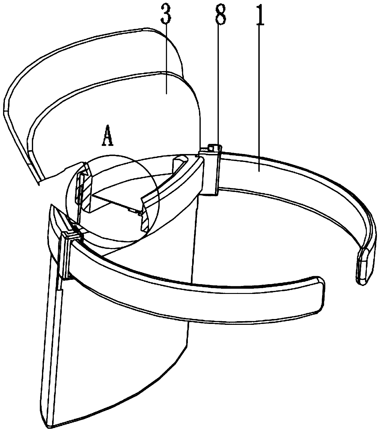 Portable special vomiting device for infectious diseases