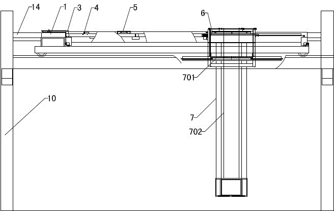 Automatic loading and stacking integrated machine of goods