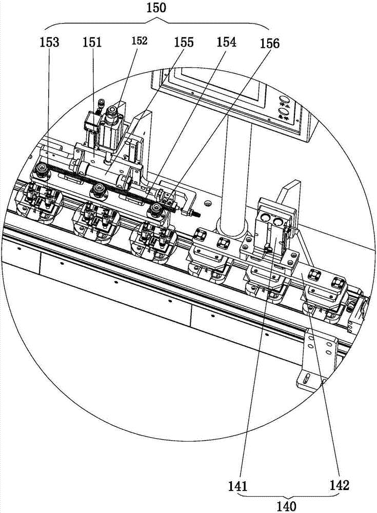 A soft-pack battery automatic inkjet code turntable flaring inspection machine