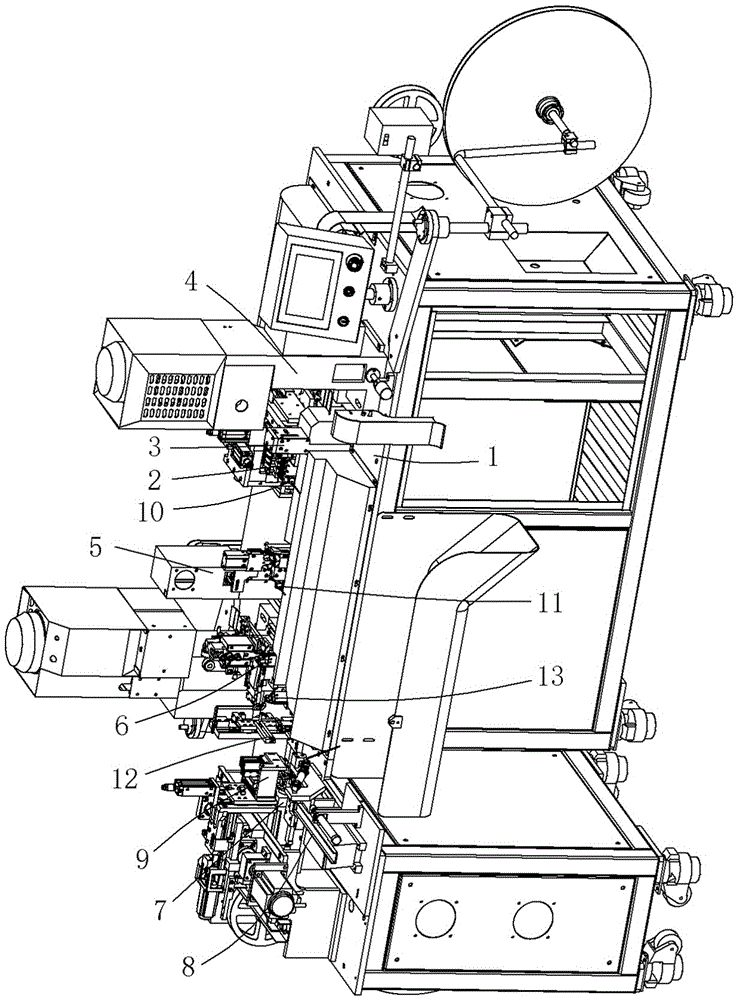 Automatic wire cutting peeling double pressing single pass plastic case machine