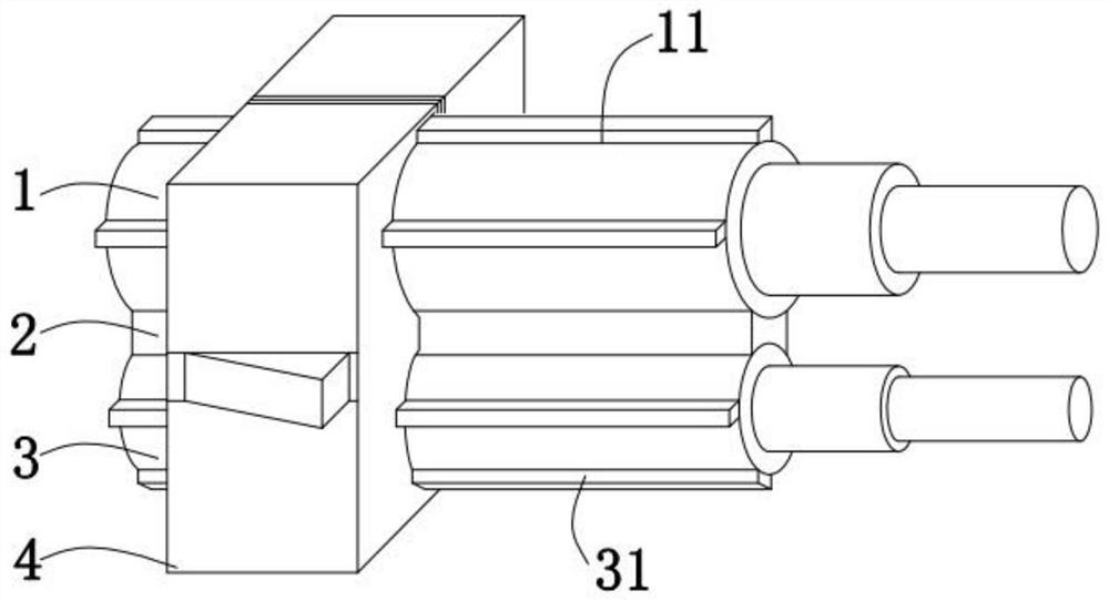 A kind of optical cable, cable connector