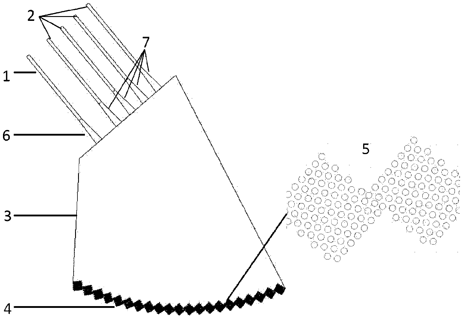 Etched diffraction grating-type wavelength division multiplexing/demultiplexing device