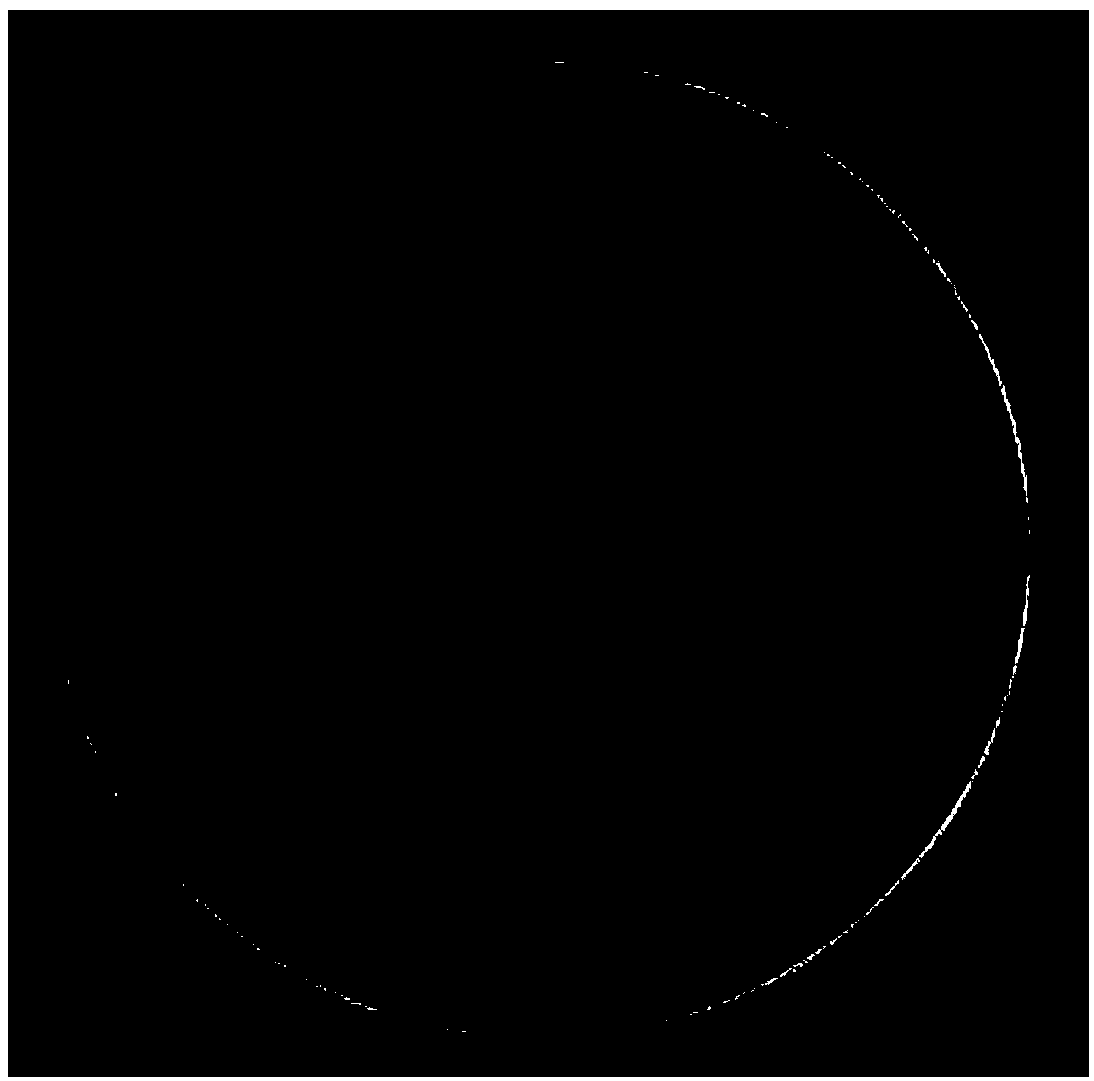 Calibration method and device for error of included angle between ccd target face and mounting and positioning face based on leaked radiation imaging