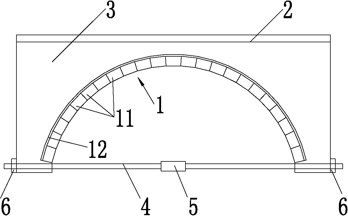 Reinforced portable integral prefabricated masonry arch bridge