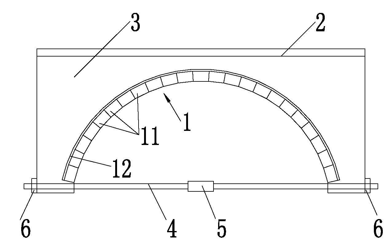 Reinforced portable integral prefabricated masonry arch bridge