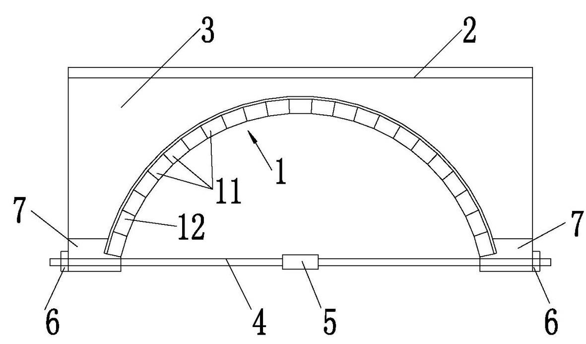 Reinforced portable integral prefabricated masonry arch bridge