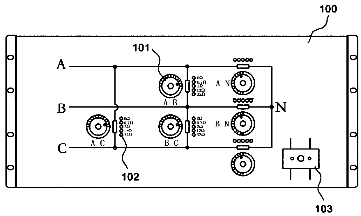 Simulation fault device with temperature control