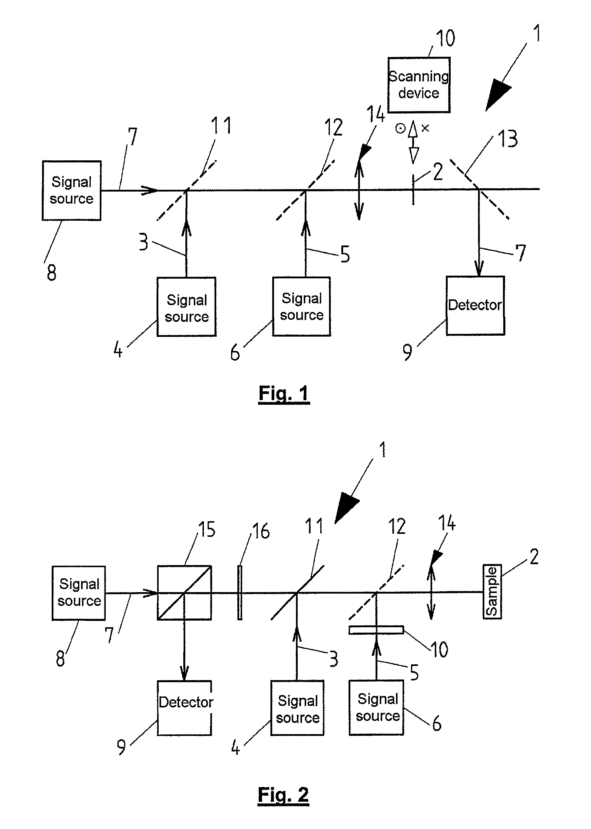 Method and apparatus for the high spatial resolution imaging of a structure marked with a substance