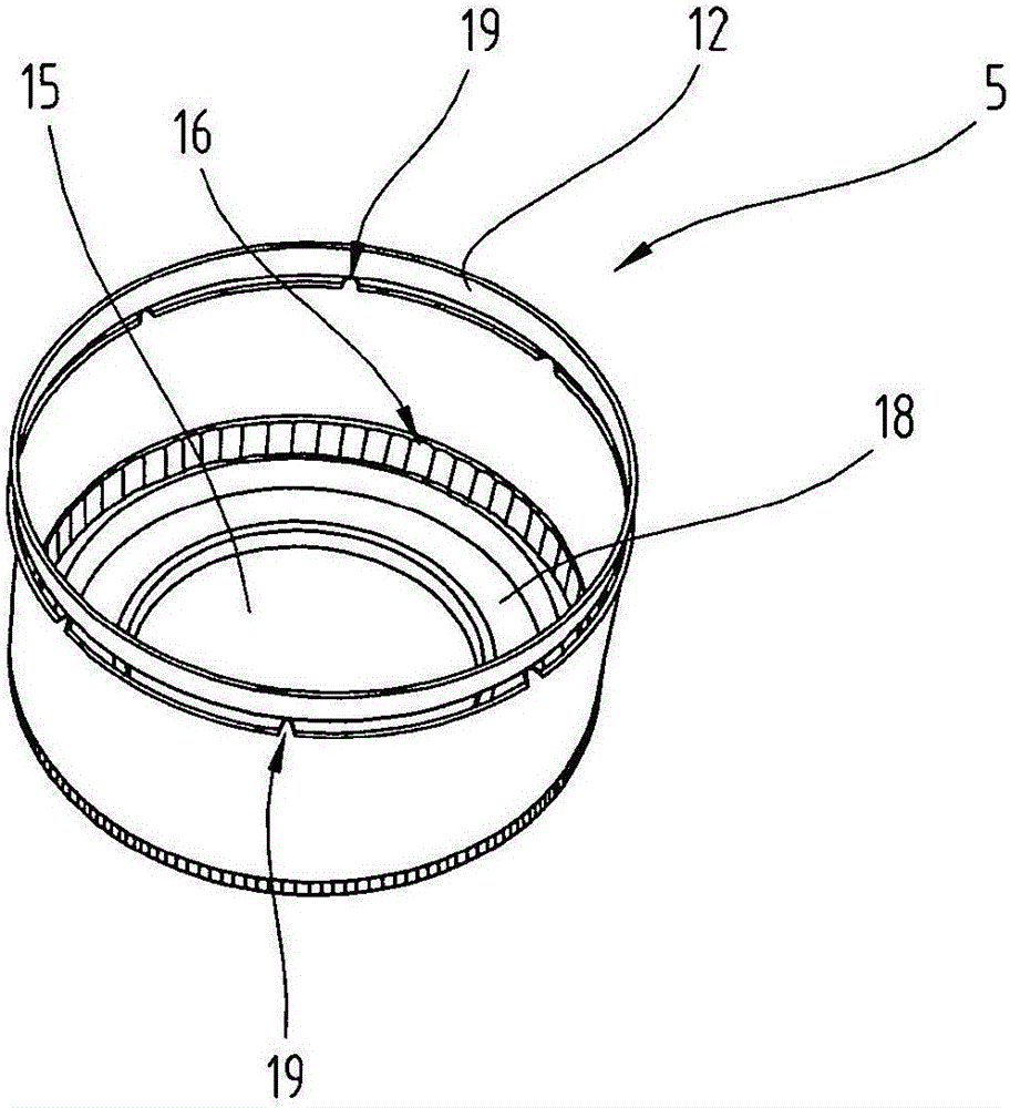 Bottle with closure cap