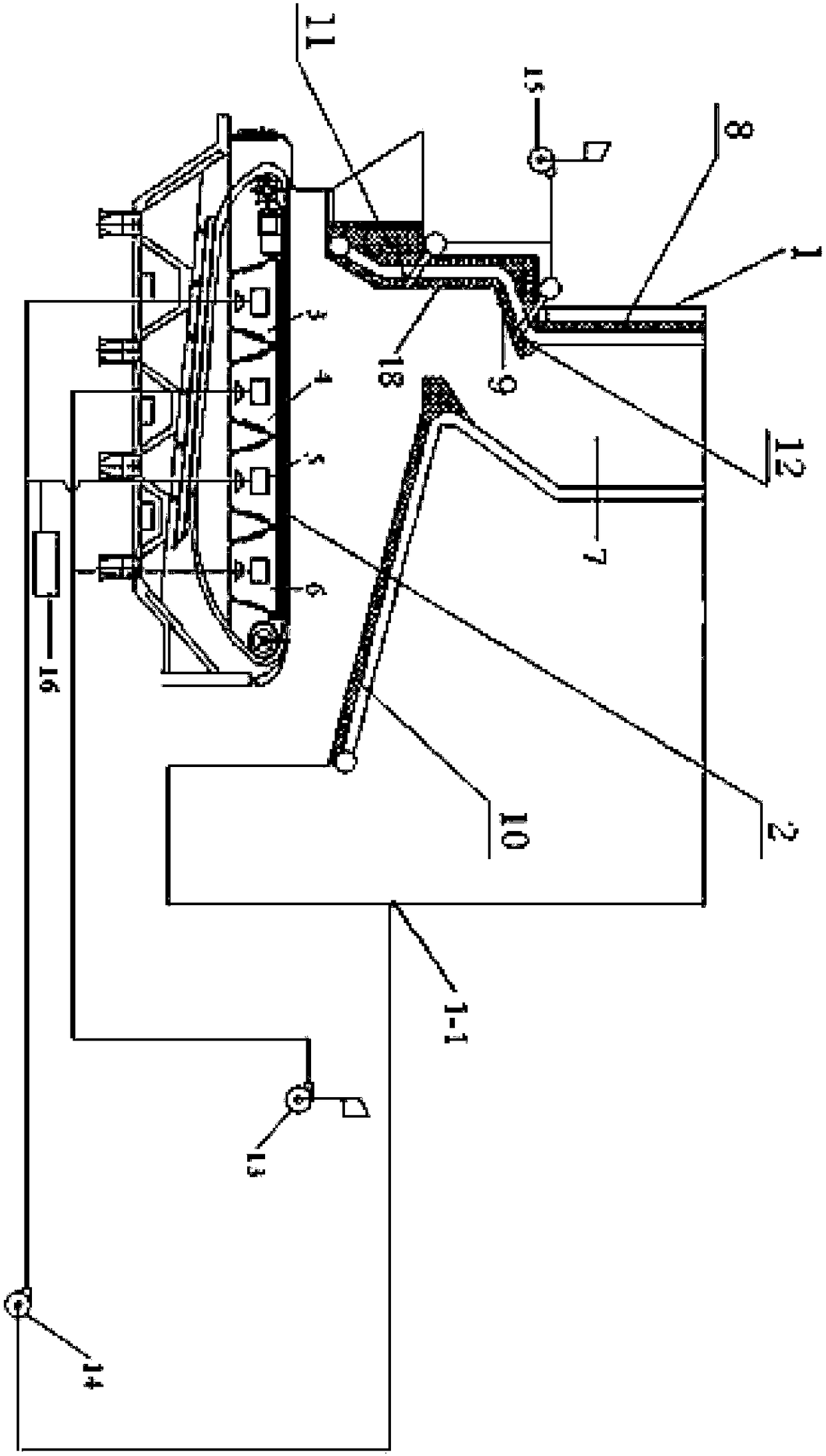 An anti-slagging biomass cascade conversion combustion device