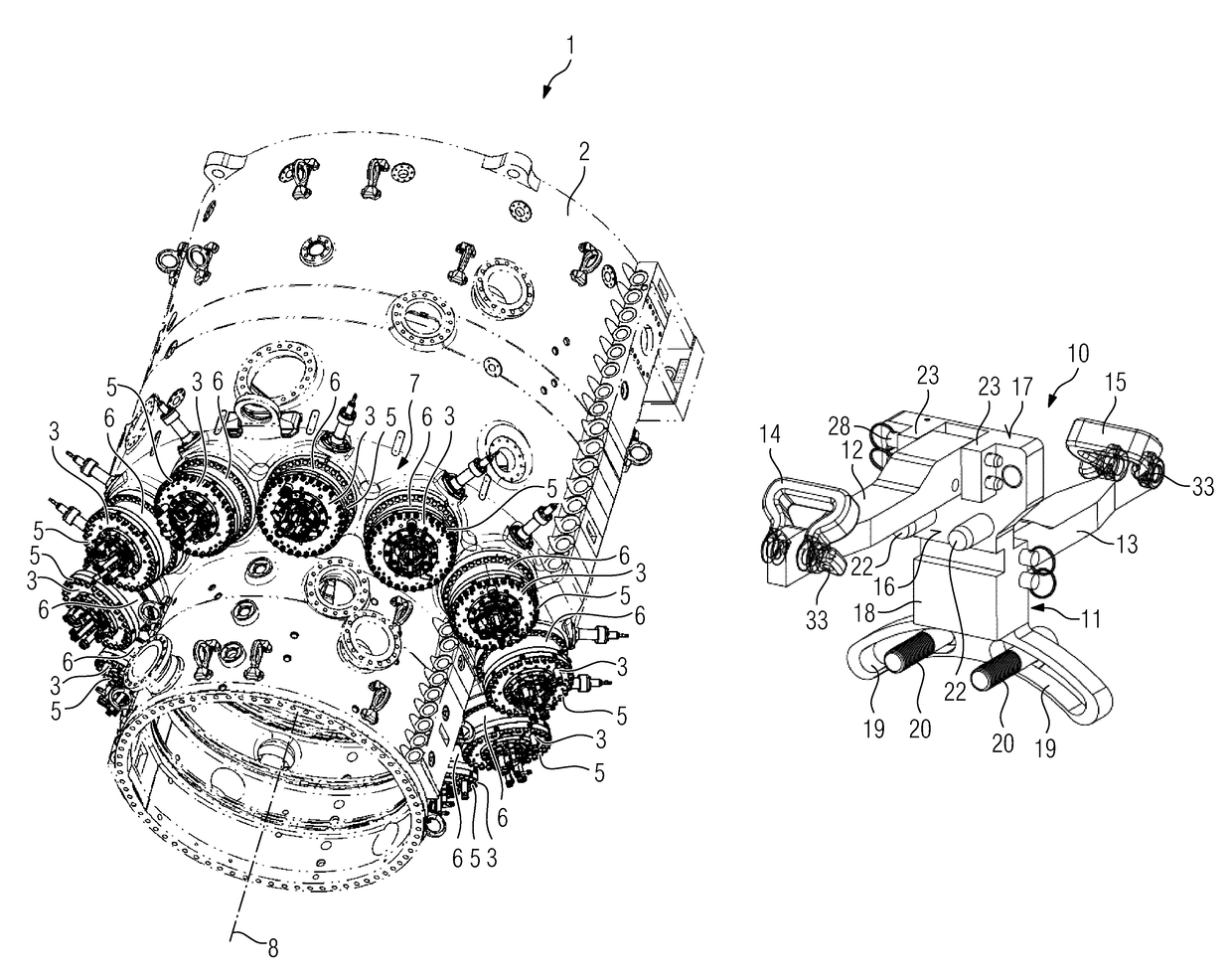 Handling device