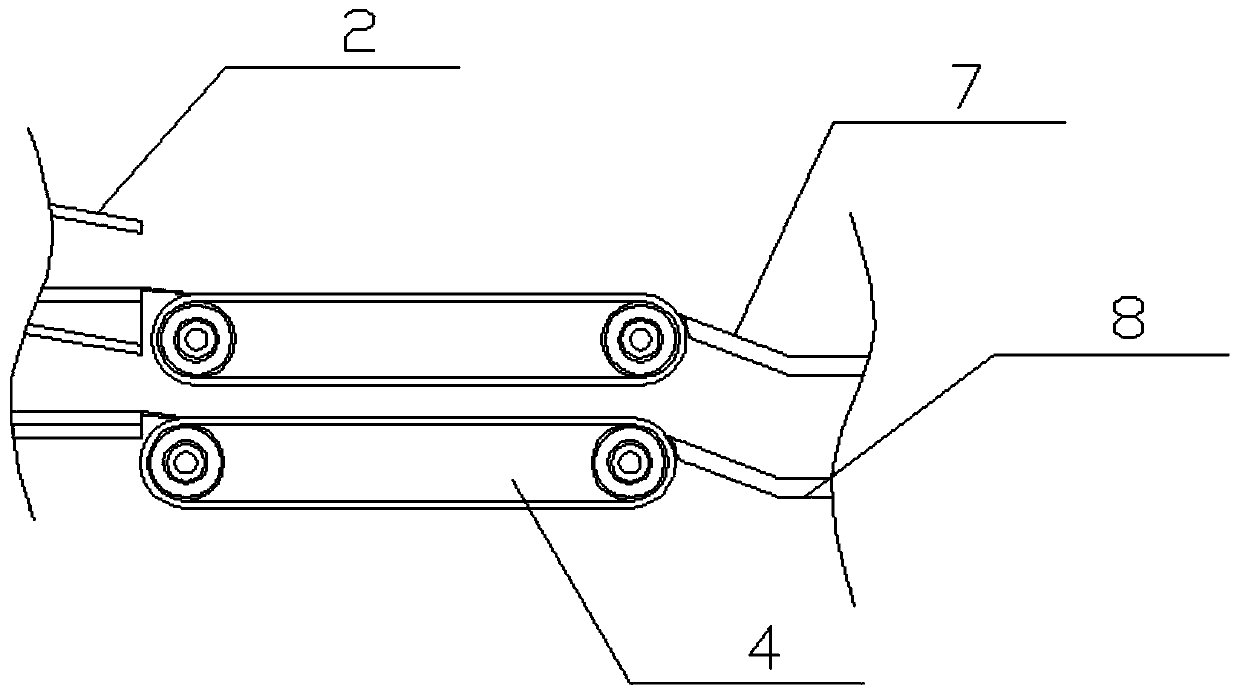 Mung bean hull breaking, separation and extraction device for dairy product processing