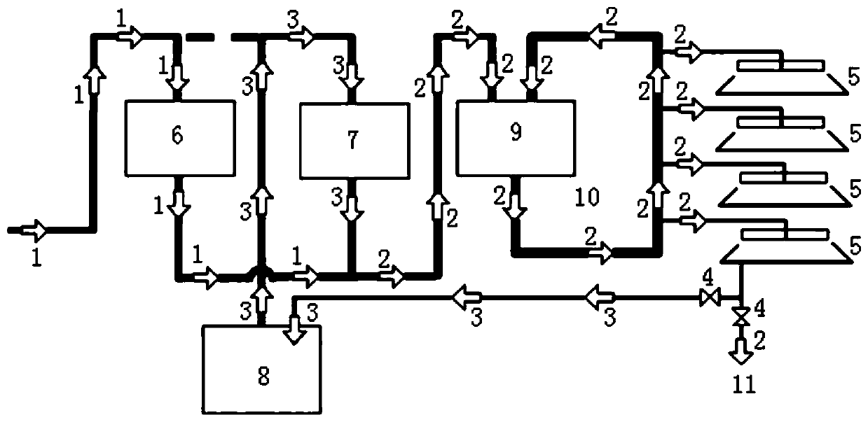 Pipeline equipment for temperature control of phosphoric acid machine