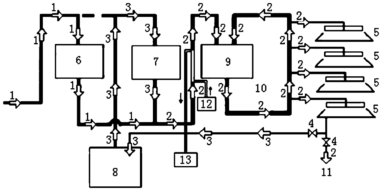 Pipeline equipment for temperature control of phosphoric acid machine