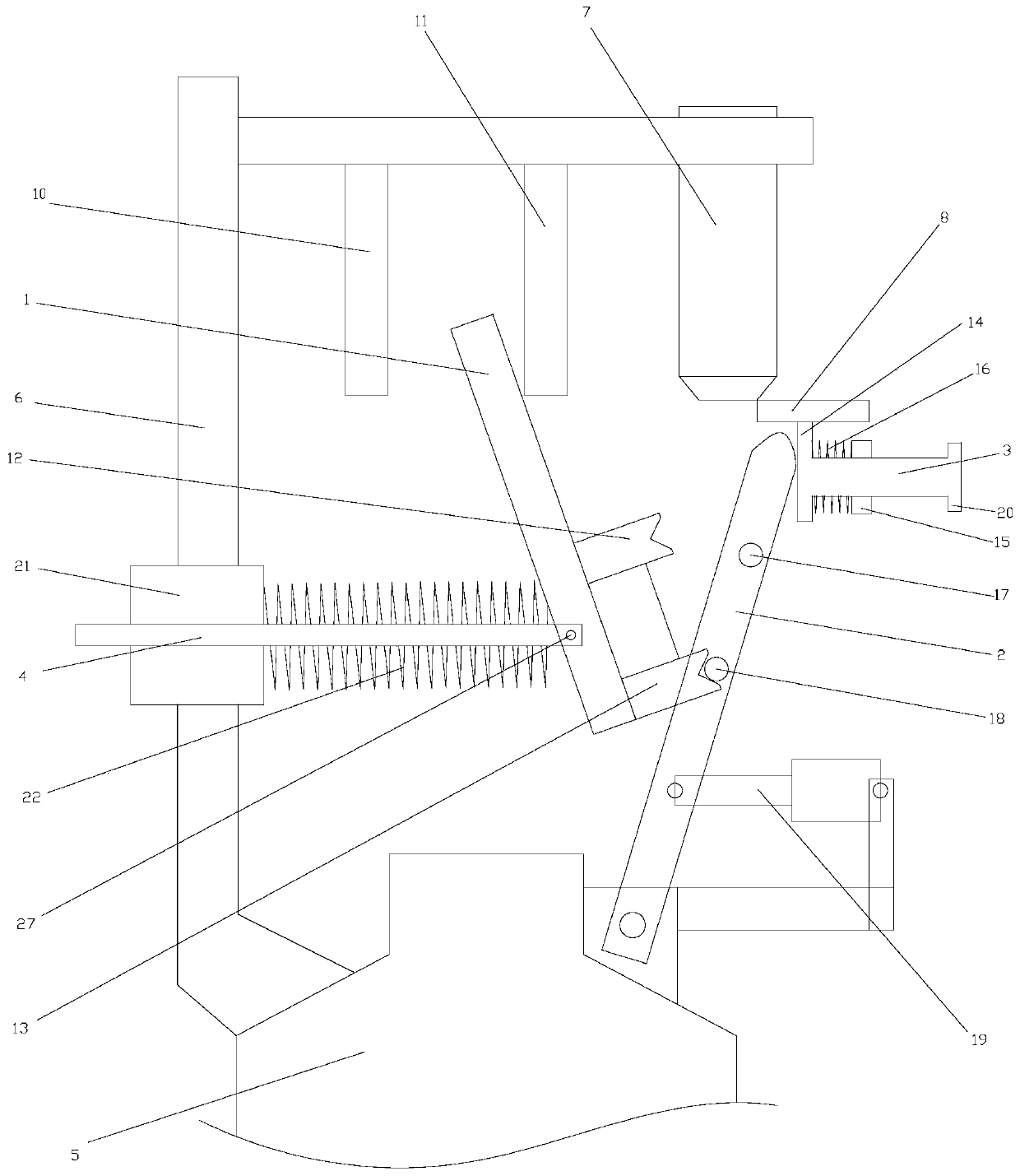 Automatic chemical reaction tank feeding device