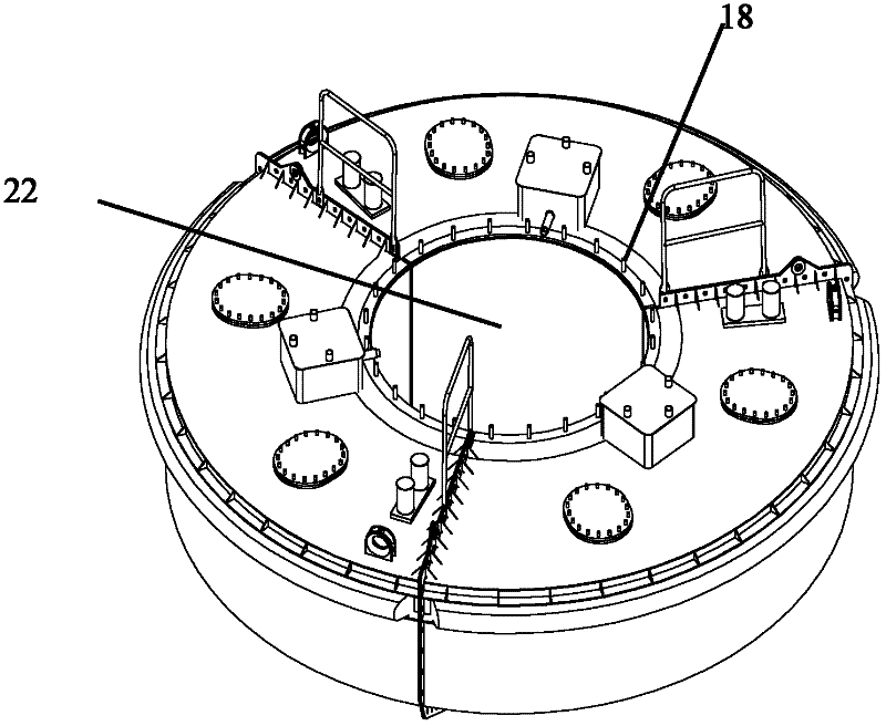 Split type large buoy