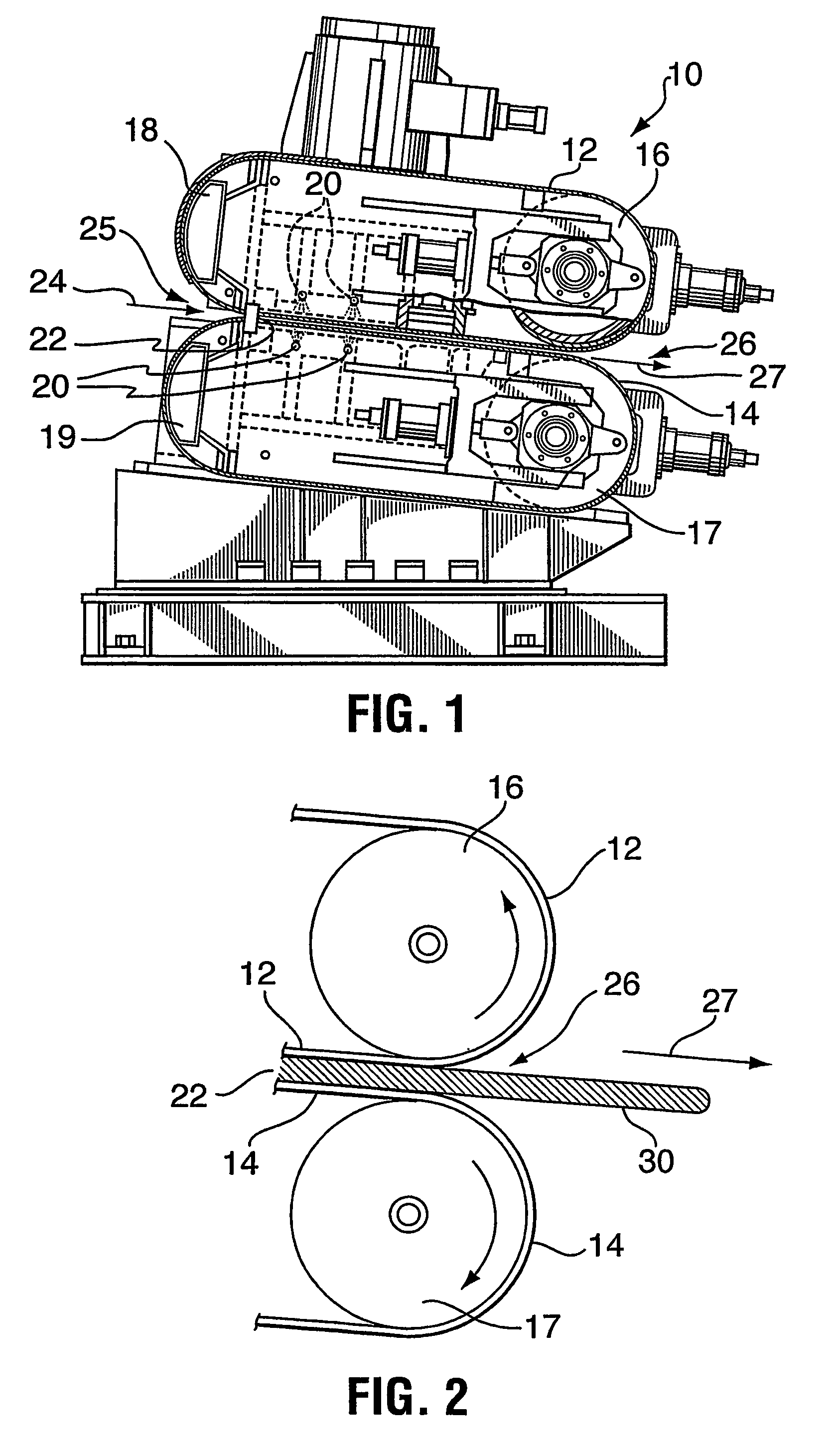 Belt casting of non-ferrous and light metals and apparatus therefor