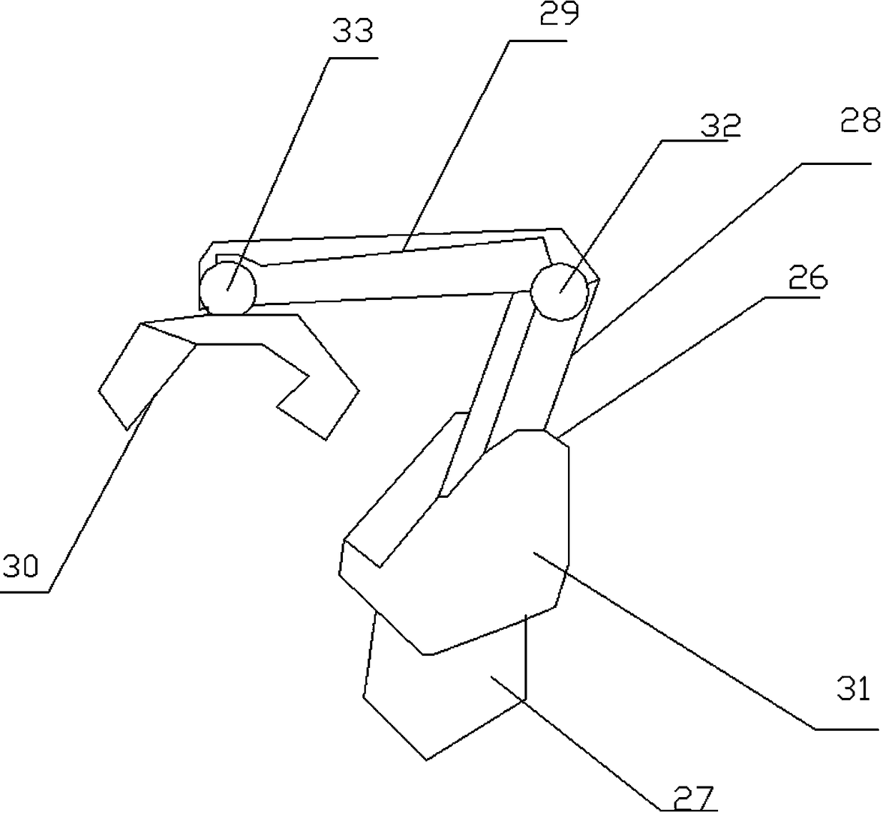 Chip clamping device of resistance chip grinding machine