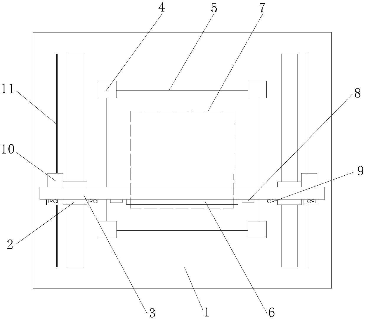 OLED linear array laser packaging device