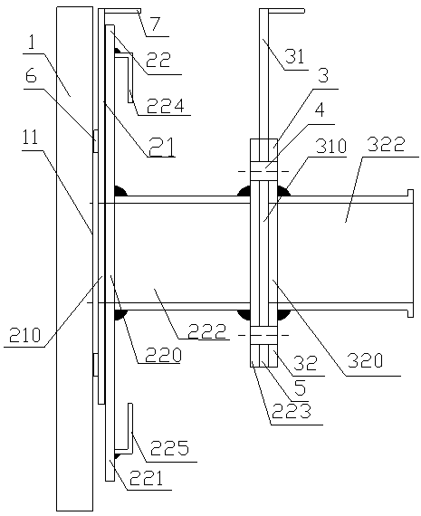 Double-shutoff valve device applicable to press pouring of reinforced concrete