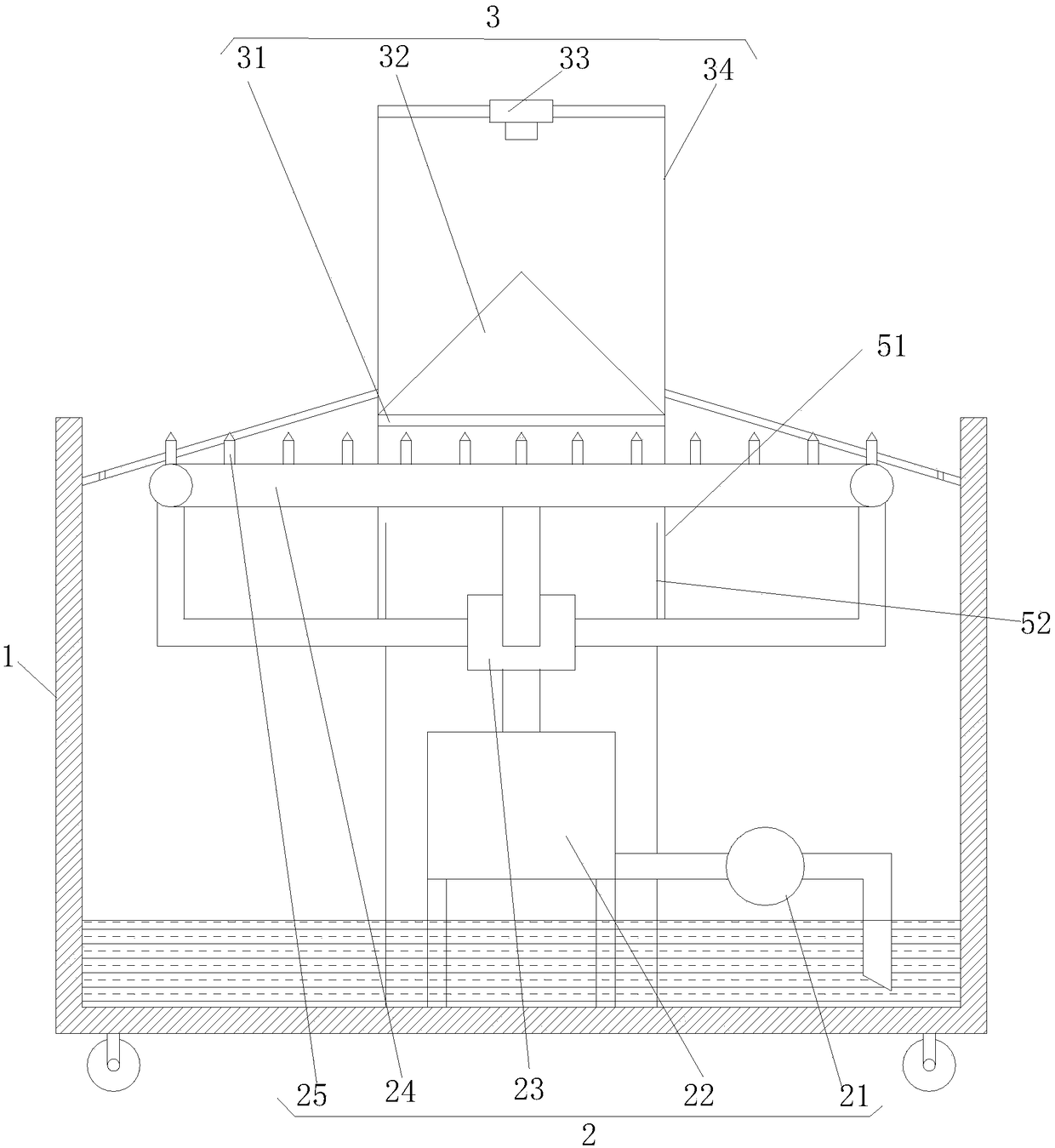 Water curtain projection platform