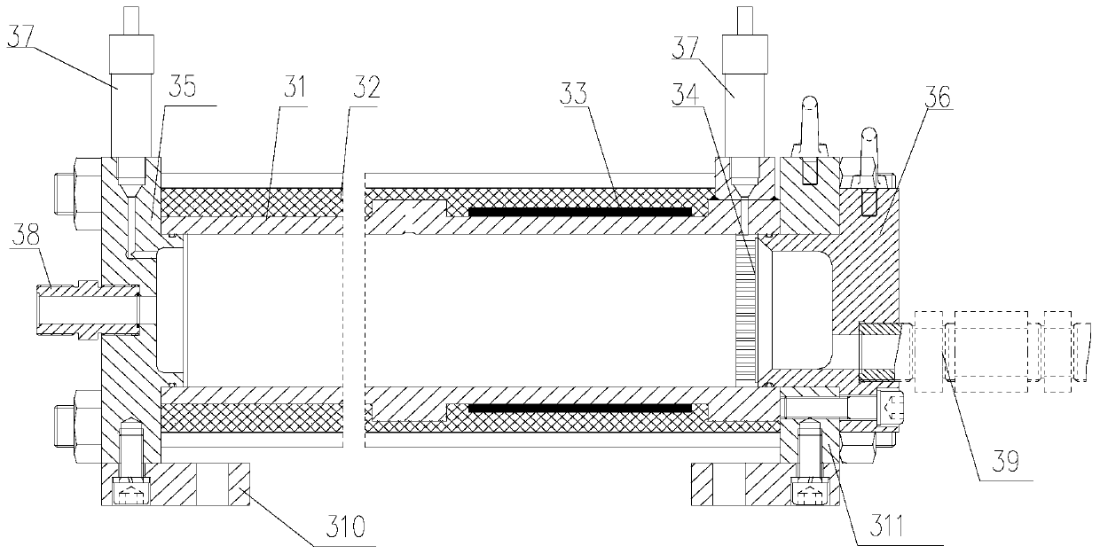 Downhole formation leakage emergency treatment test device