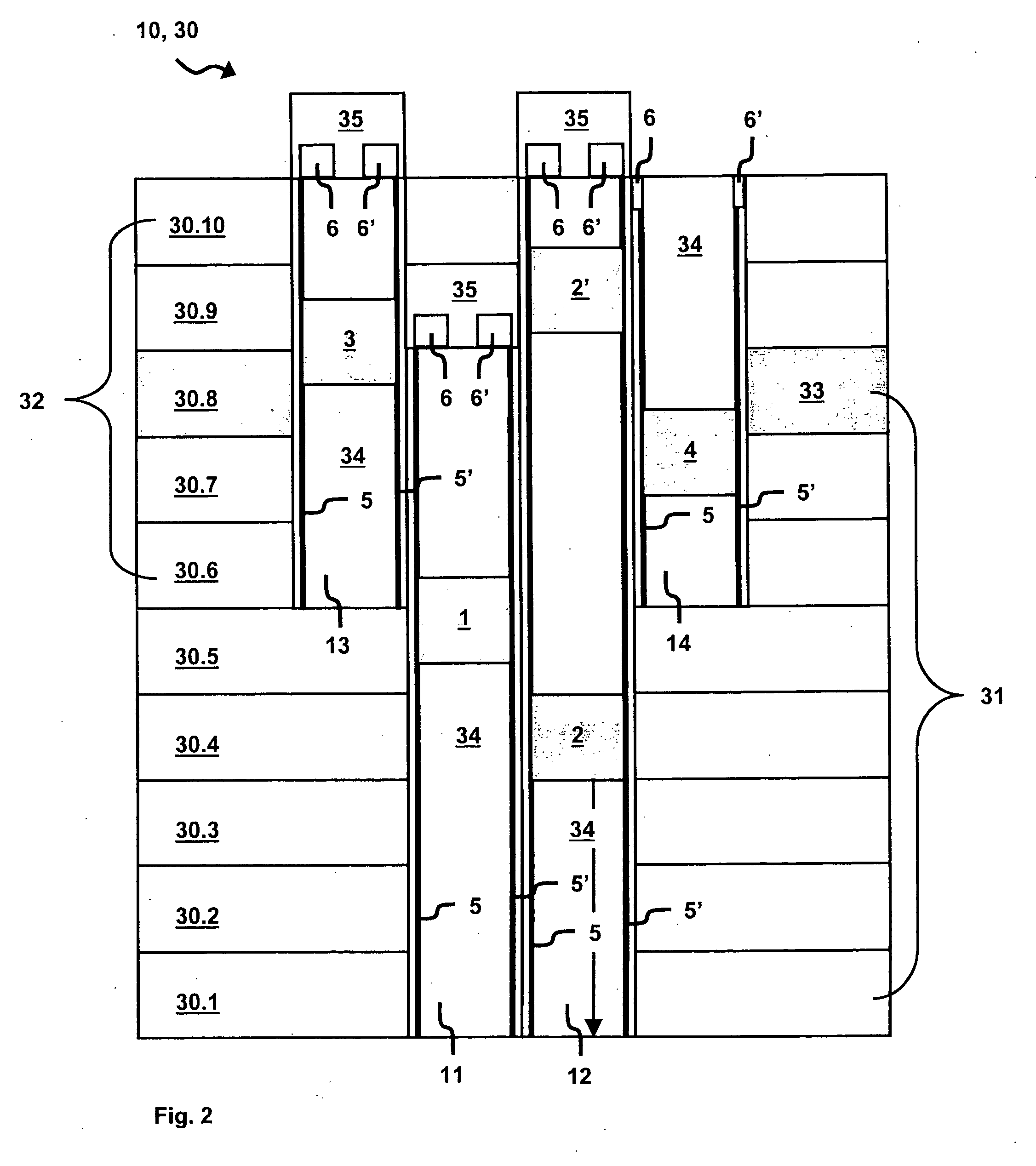 Elevator installation for zonal operation in a building, method for zonal operation of such an elevator installation and method for modernization of an elevator