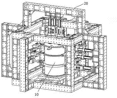 Simulation load balancing method and device for aircraft engine crankcase strength tests