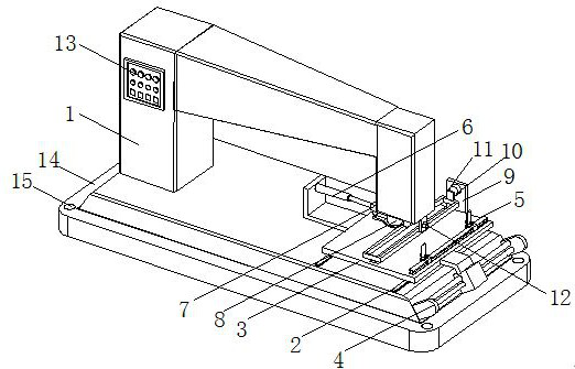 Elastic cord positioning sewing device and sewing method in garment processing