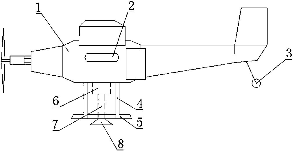 Surveying and mapping unmanned aerial vehicle with camera protection function