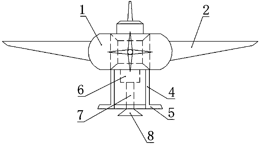 Surveying and mapping unmanned aerial vehicle with camera protection function