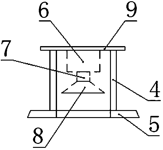 Surveying and mapping unmanned aerial vehicle with camera protection function