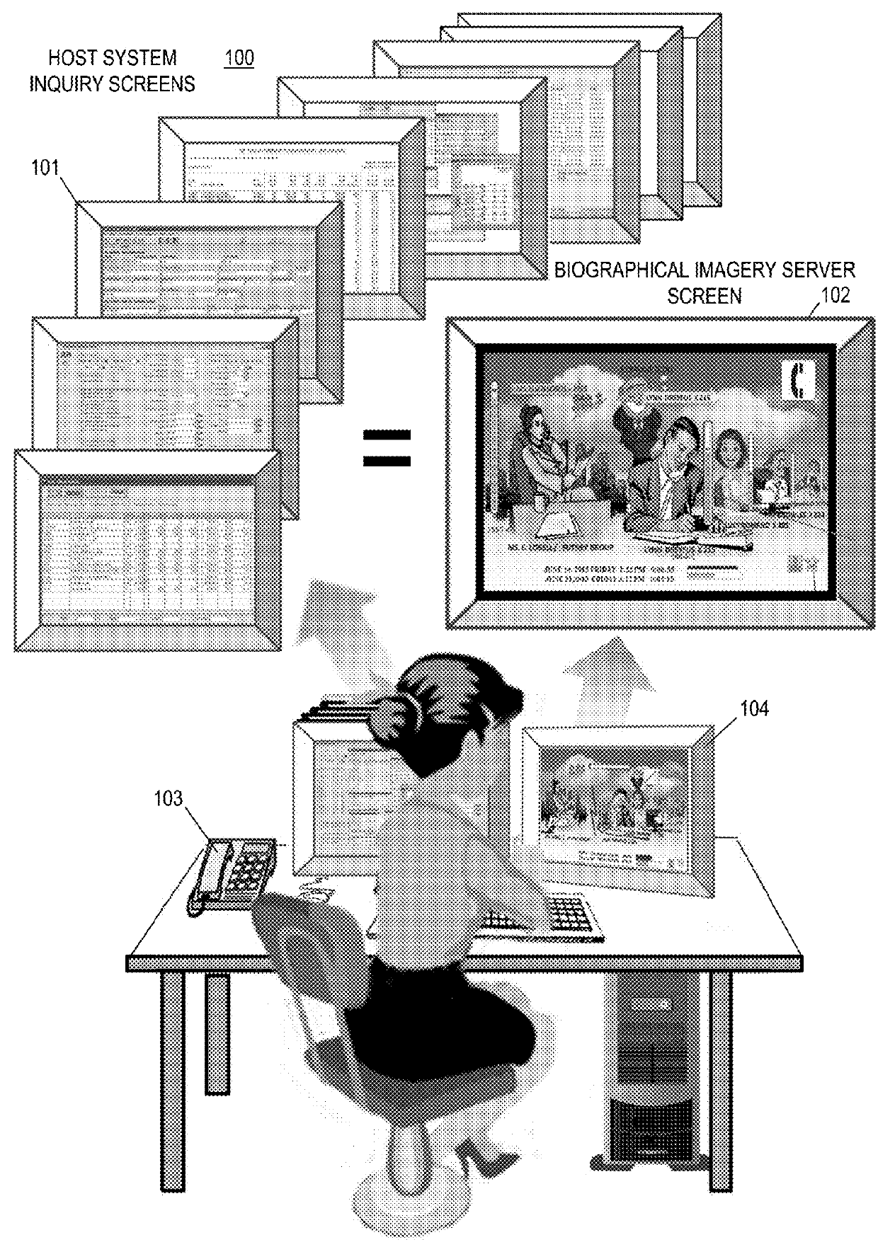 Systems and methods of simulating user intuition of business relationships using biographical imagery