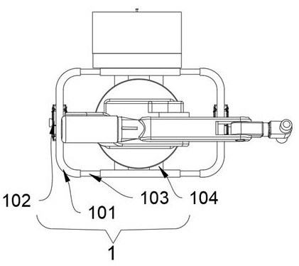 Multi-degree-of-freedom industrial mechanical arm with adjustable mounting base