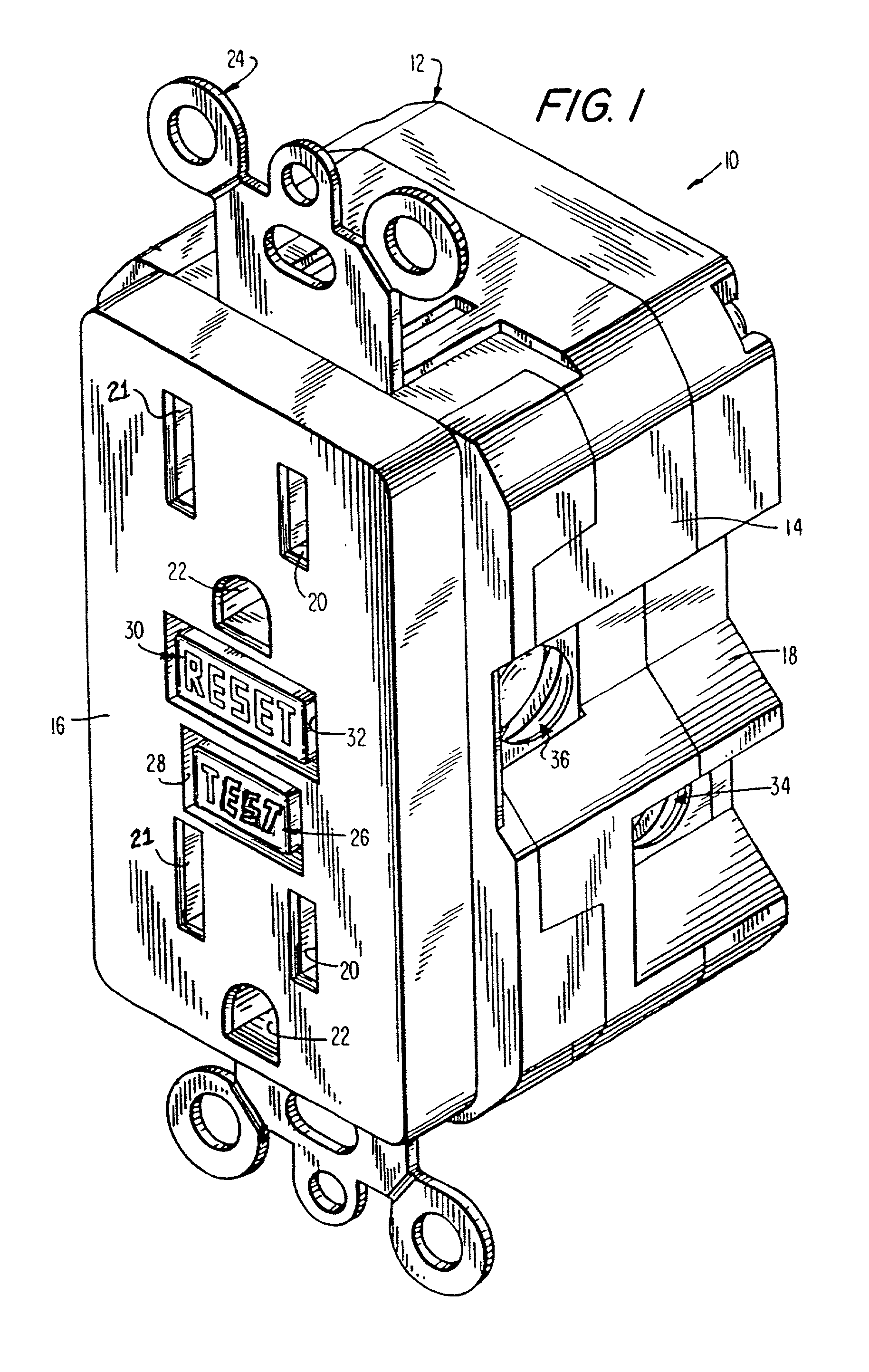 Circuit interrupting device with reset lockout and reverse wiring protection and method of manufacture