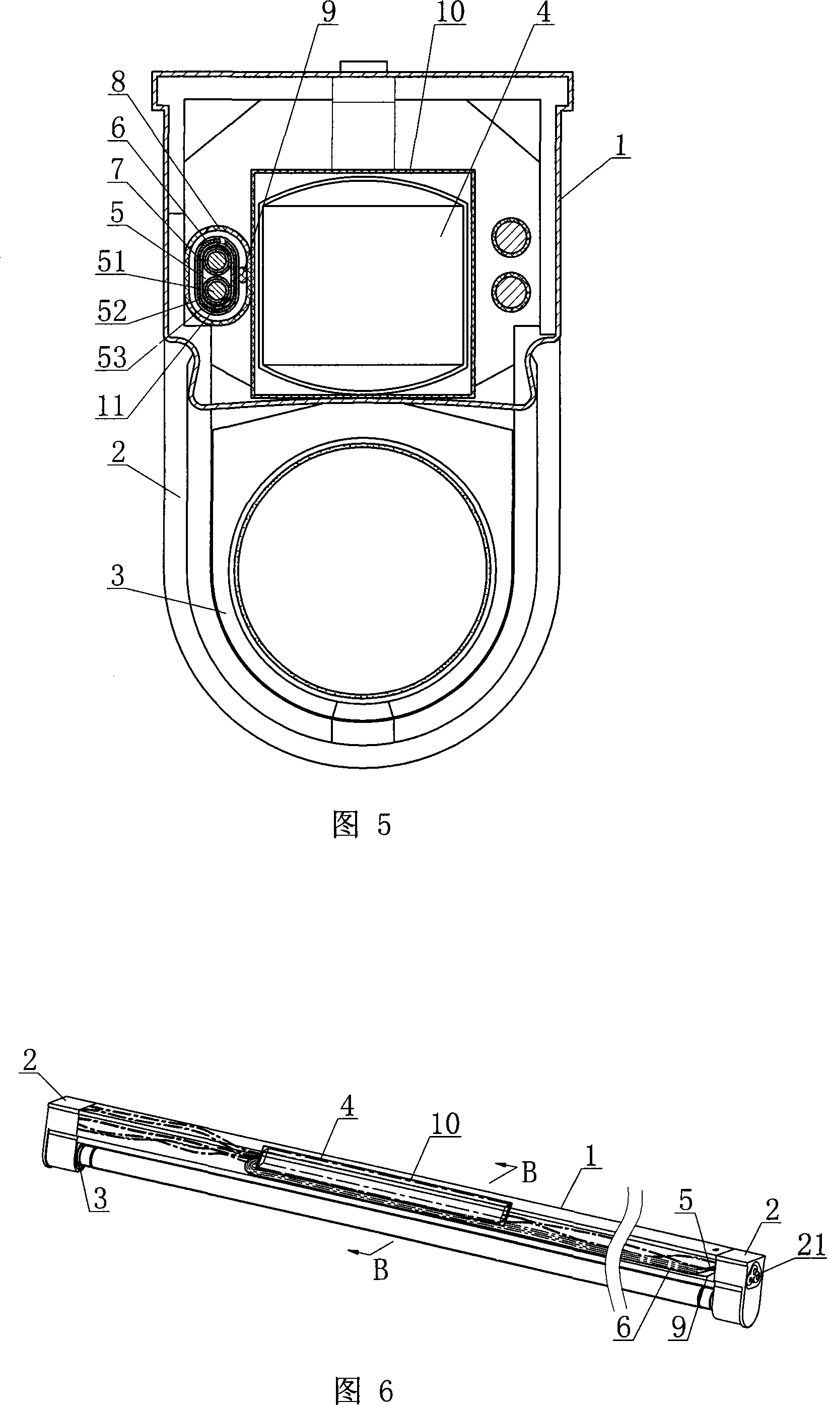 Fluorescent lamp and electrical wire for fluorescent lamp