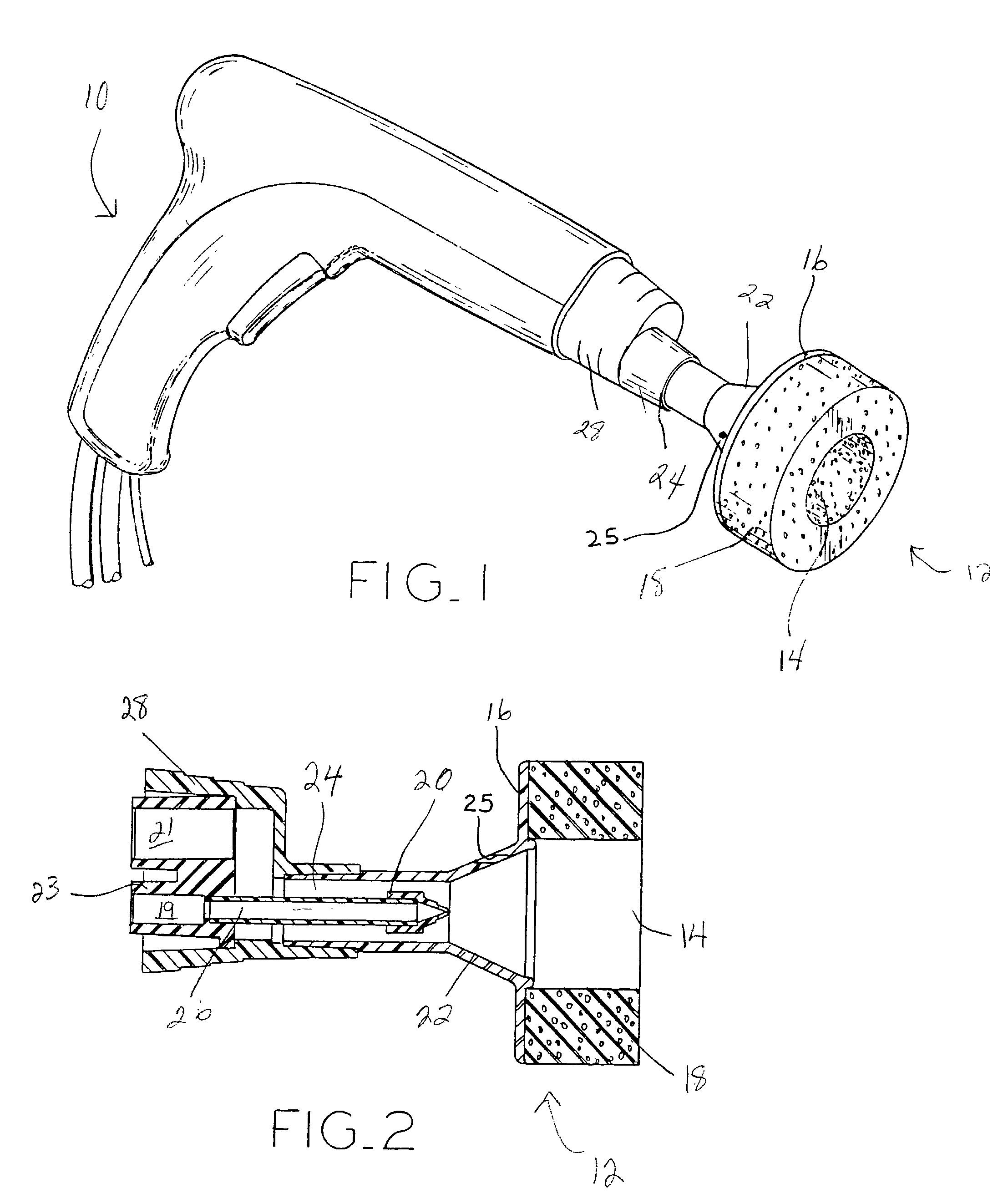 Soft contact tip for use with a hand-held debridement device