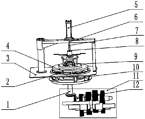 Double-sided grinding/polishing machine with automatic speed-changing function, for optical glass screen