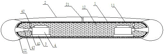 Dual-acting gas guiding device of air cushion ship