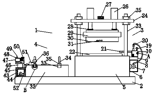 A leak detection device for diving suits