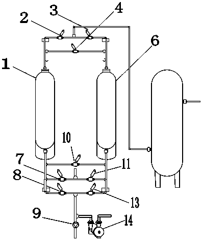 Desorption method of PSA oxygen making machine adsorption tower