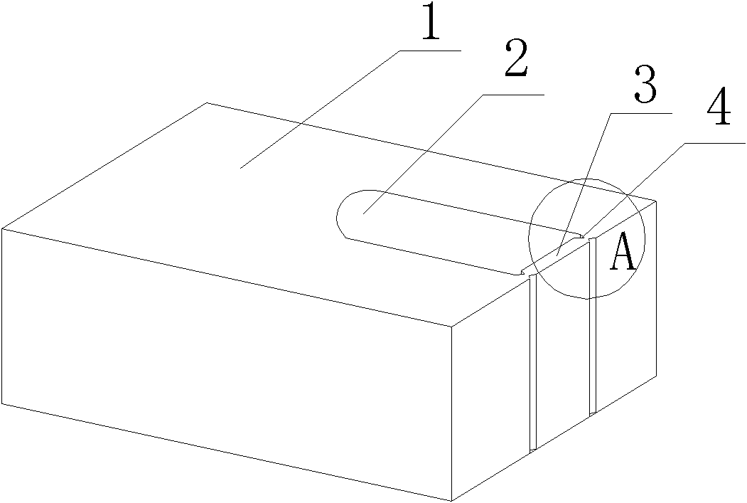 Building waste residue sintering-free embedded pipeline groove brick and using method thereof