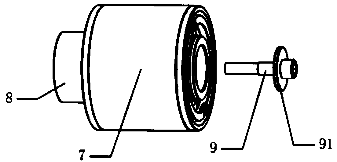 Efficient direct connection type air compressor oil-cooling permanent magnet synchronous motor and pouring process thereof