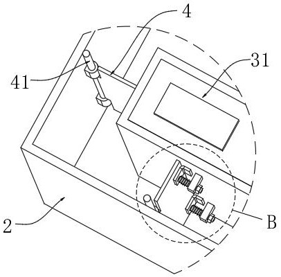 Lithium ion battery thermal management system and method based on movable fins and phase change material