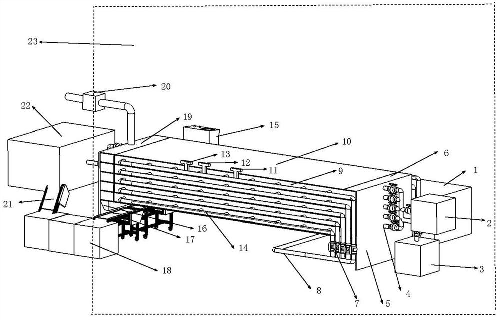 Energy-saving and environment-friendly totally-enclosed hermetia illucens automatic breeding method