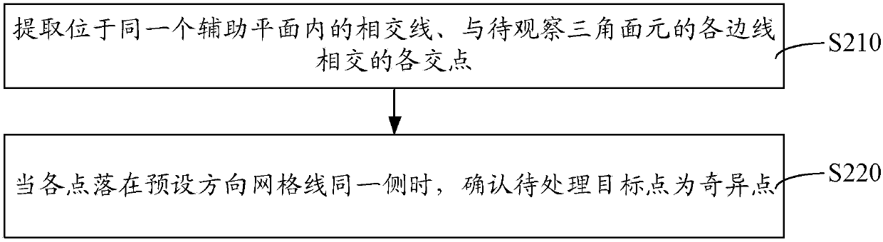 Singular point identification method and apparatus