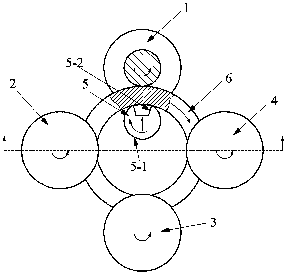 Sizing rolling forming method of axial inner rib cylindrical part